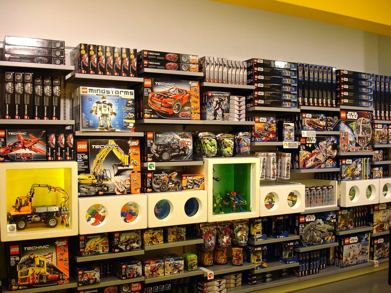 LEGO Toy Display — White