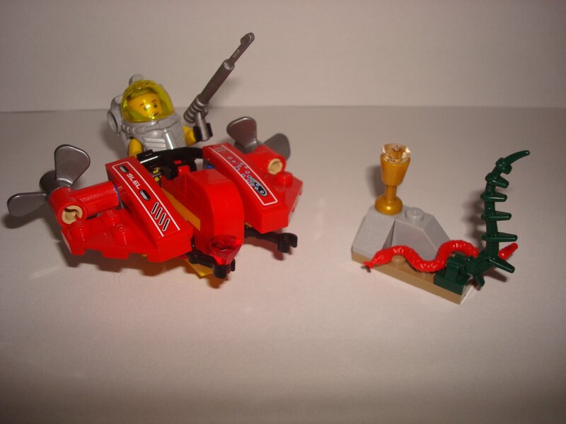 Lego underwater vehicle with minifigure