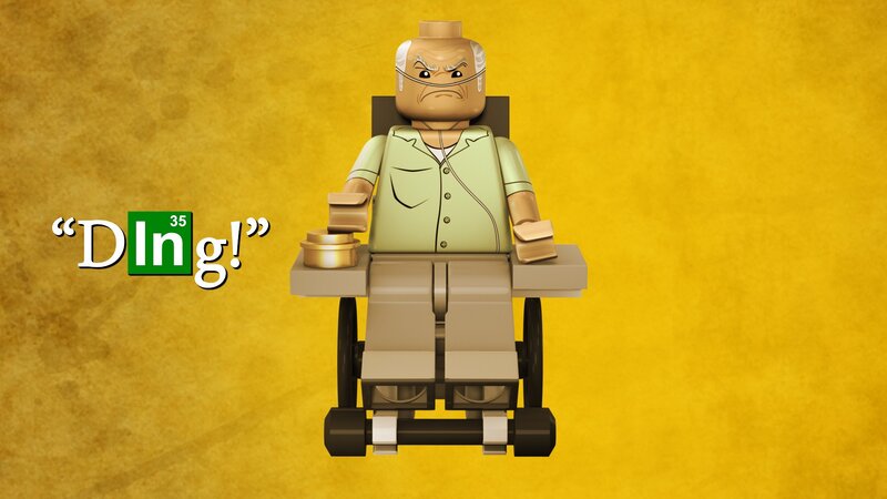 Lego Walter White in wheelchair