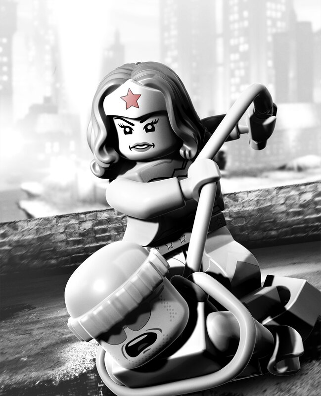 Lego Wonder Woman in action