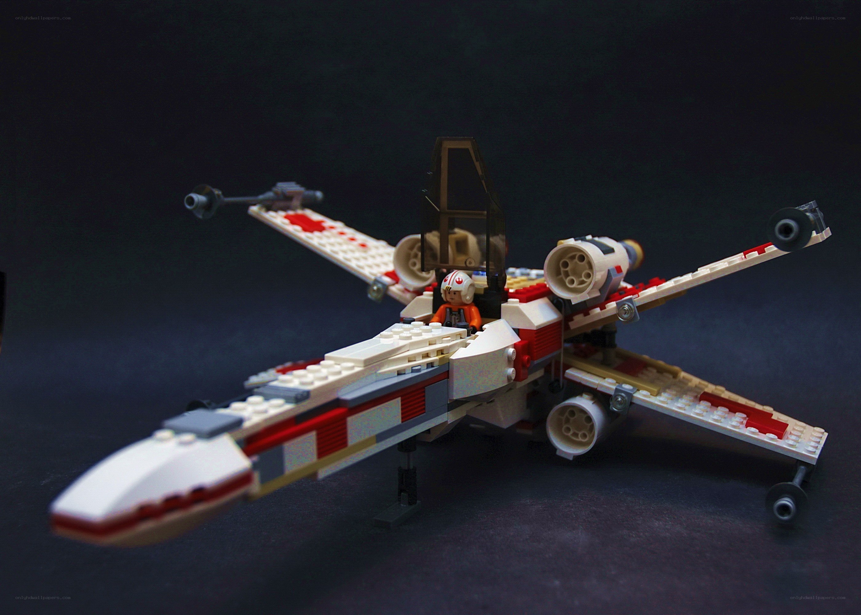 Lego X-wing fighter model