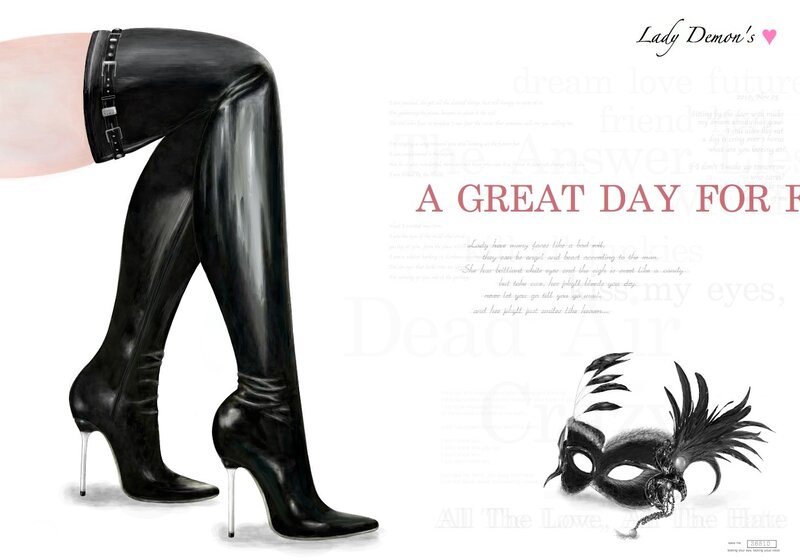 Legs in Black Boots
