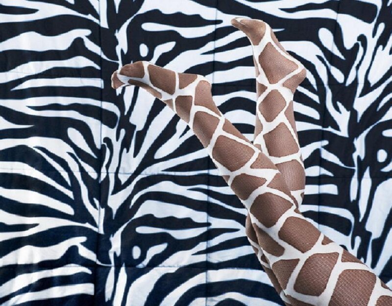 Legs in Giraffe Tights