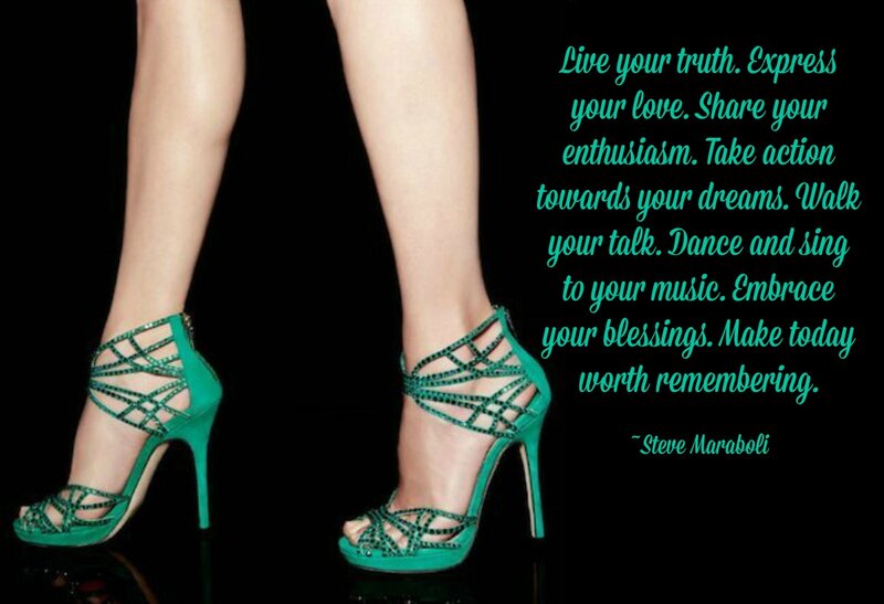 Legs in Green Heels — Dramatic