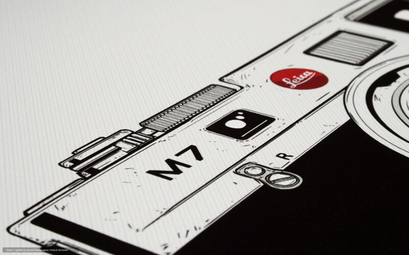 Leica M7 camera illustration
