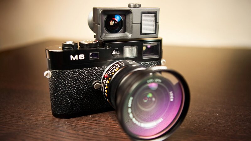 Leica M8 Camera — Black, Neutral, Photograph, Camera Lens