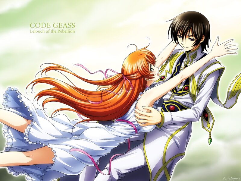 Lelouch and C.C. embrace