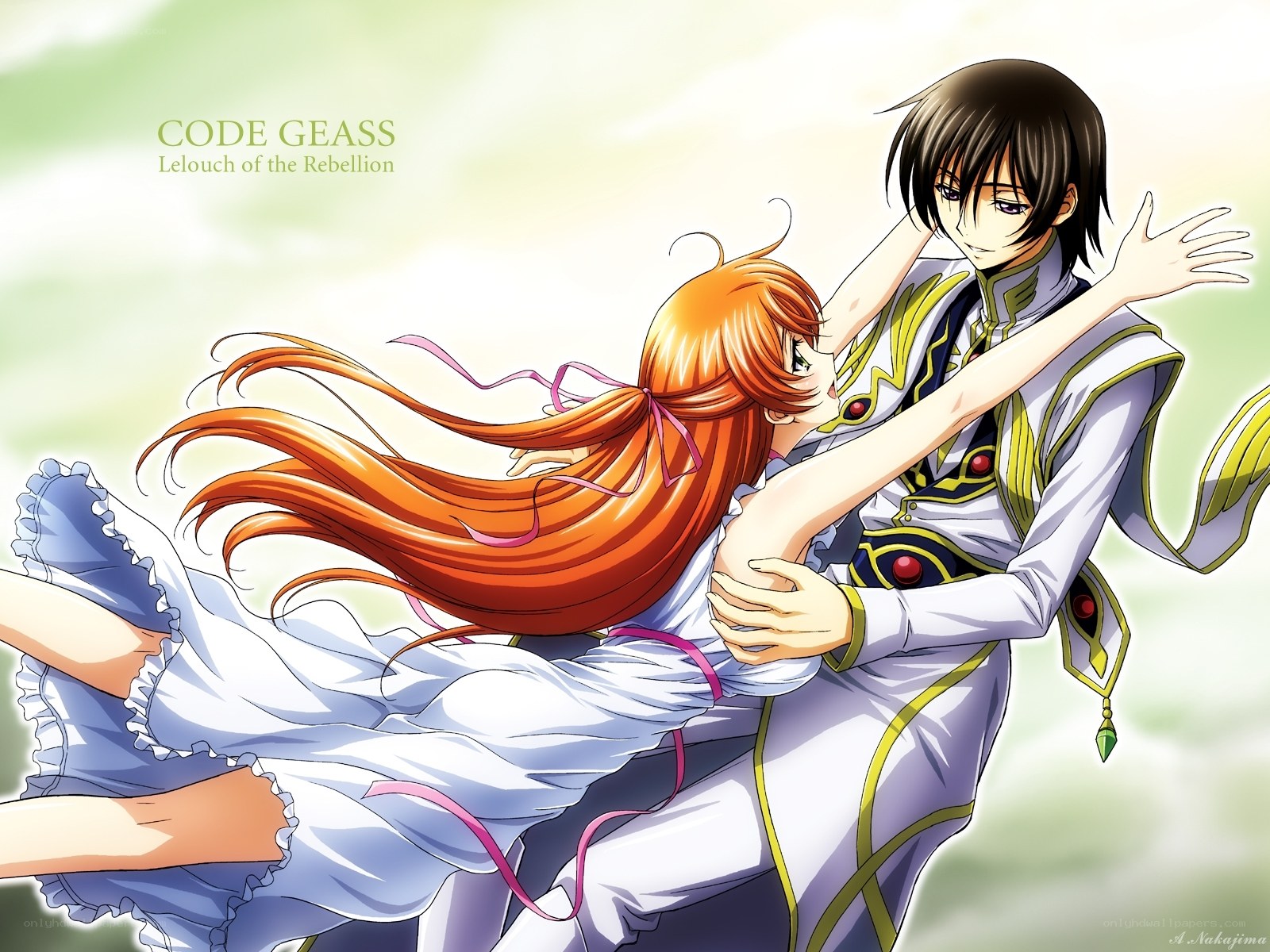 Lelouch and C.C. embrace