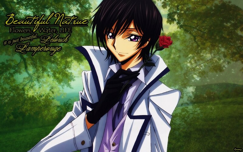Lelouch Lamperouge with rose