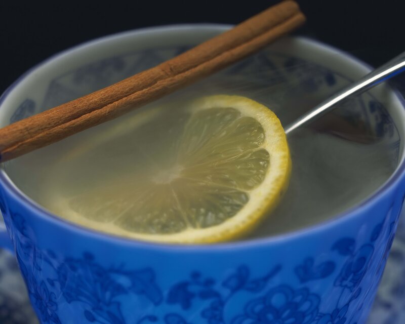 Lemon and Cinnamon in Cup
