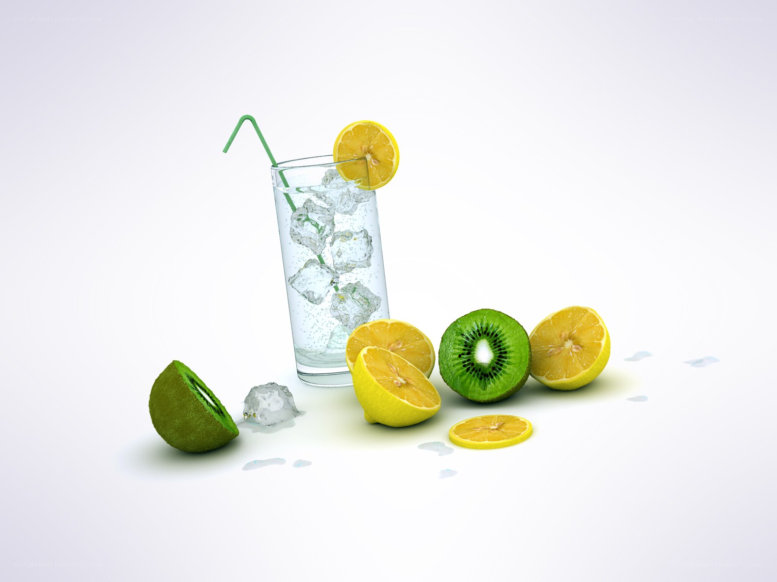 lemon and kiwi drink