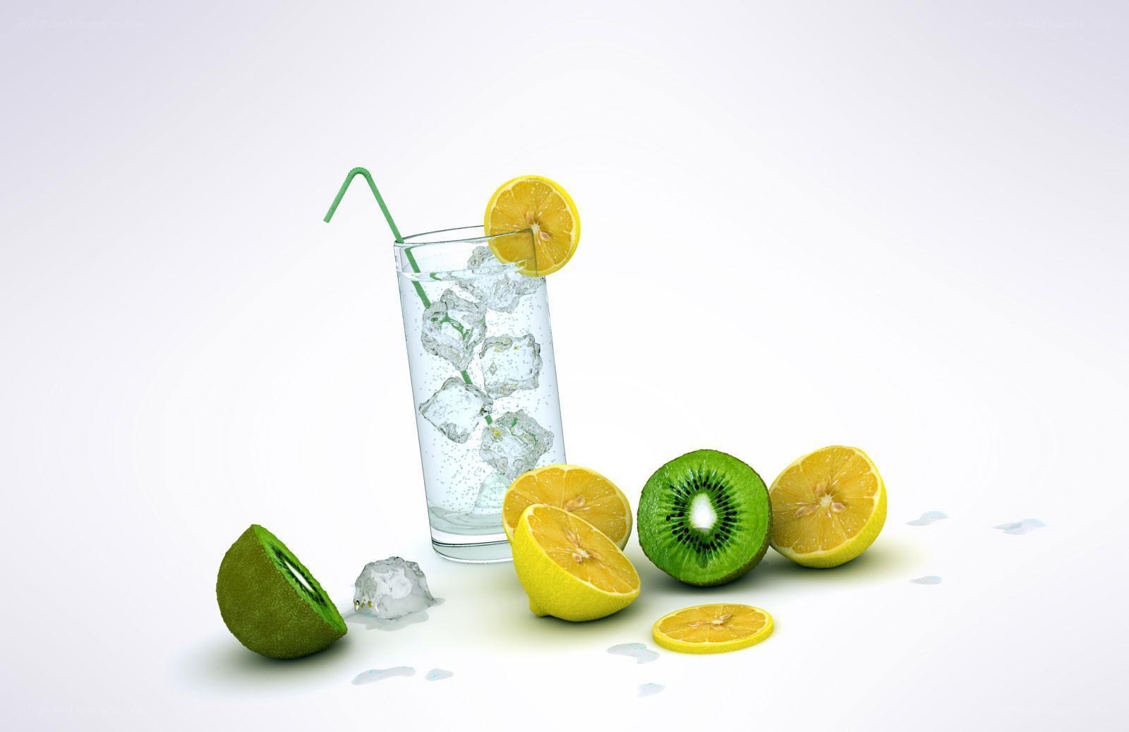 lemon and kiwi drink