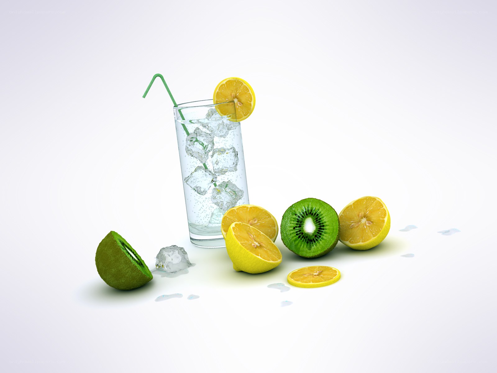 lemon and kiwi drink