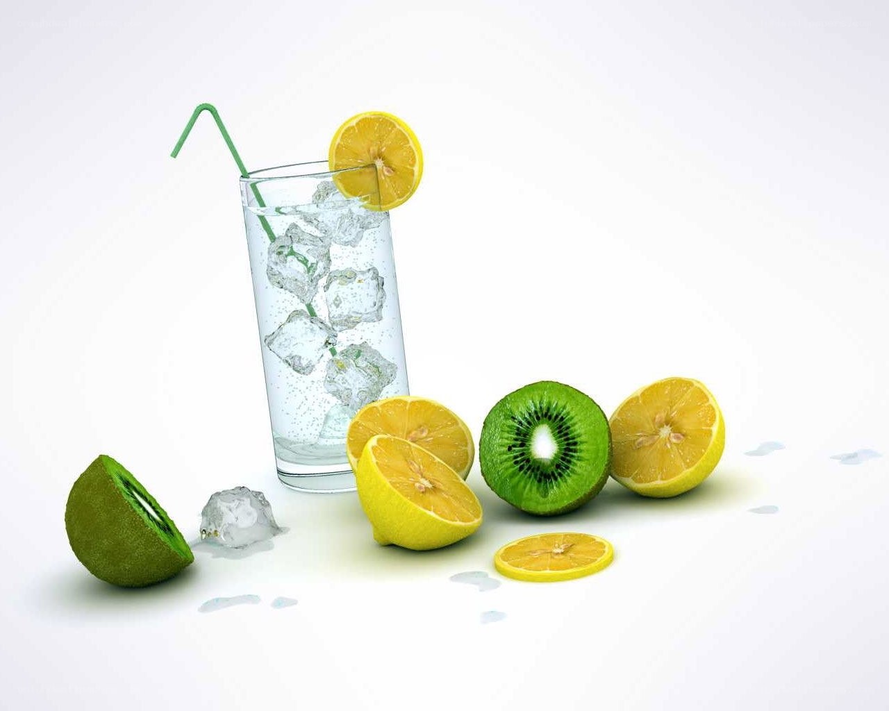 lemon and kiwi drink