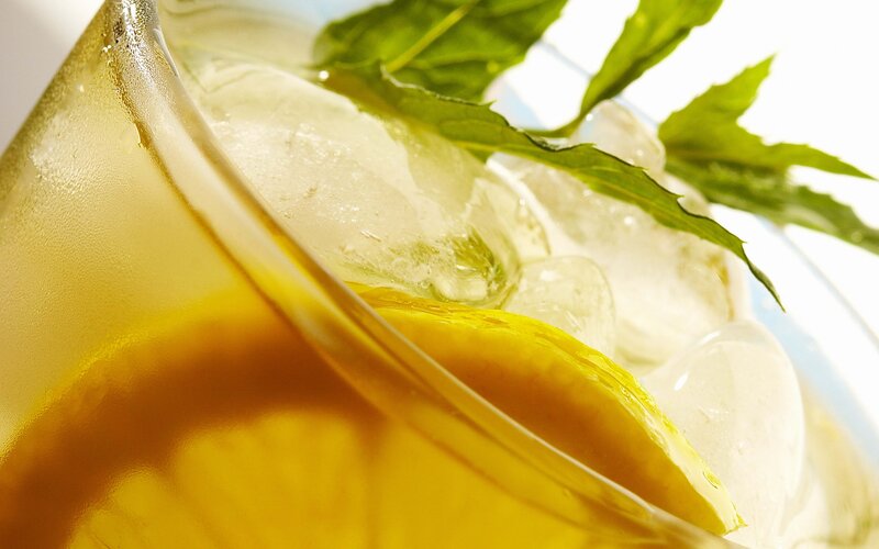 Lemon and Mint Drink — Yellow, Refreshing