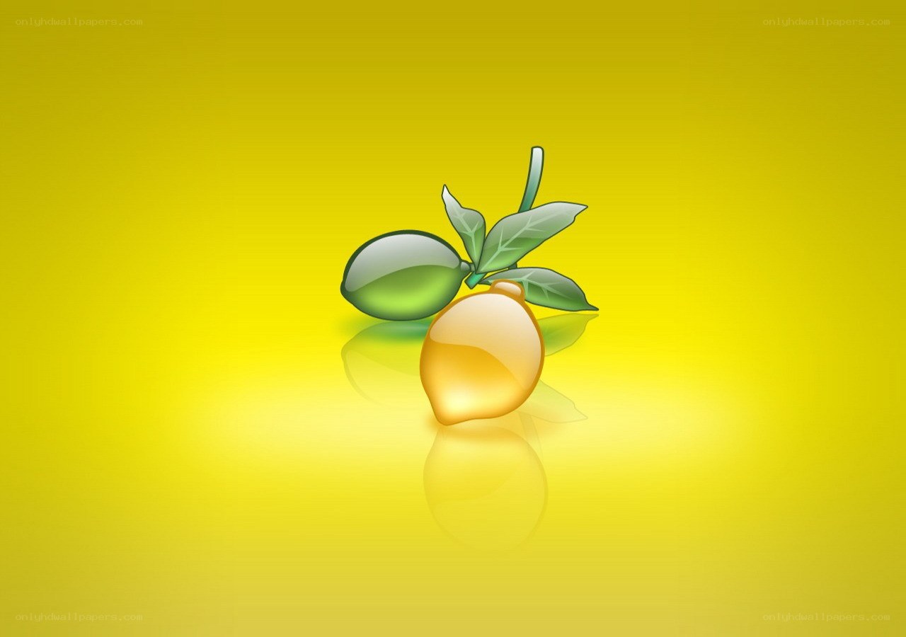 lemon and olive on yellow