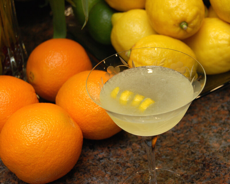 Lemon Cocktail in Glass