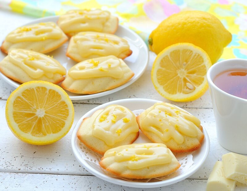Lemon Cookies on Plates
