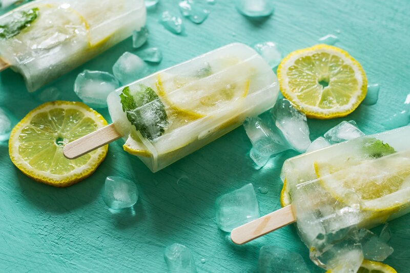 Lemon-mint Popsicles