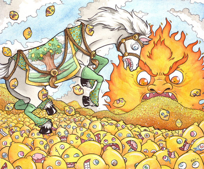 Lemon monster battle