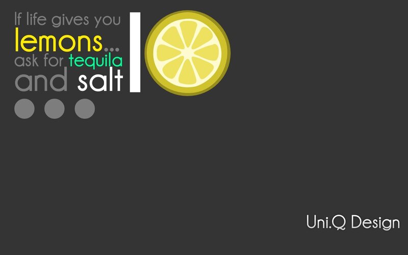 lemon quote design