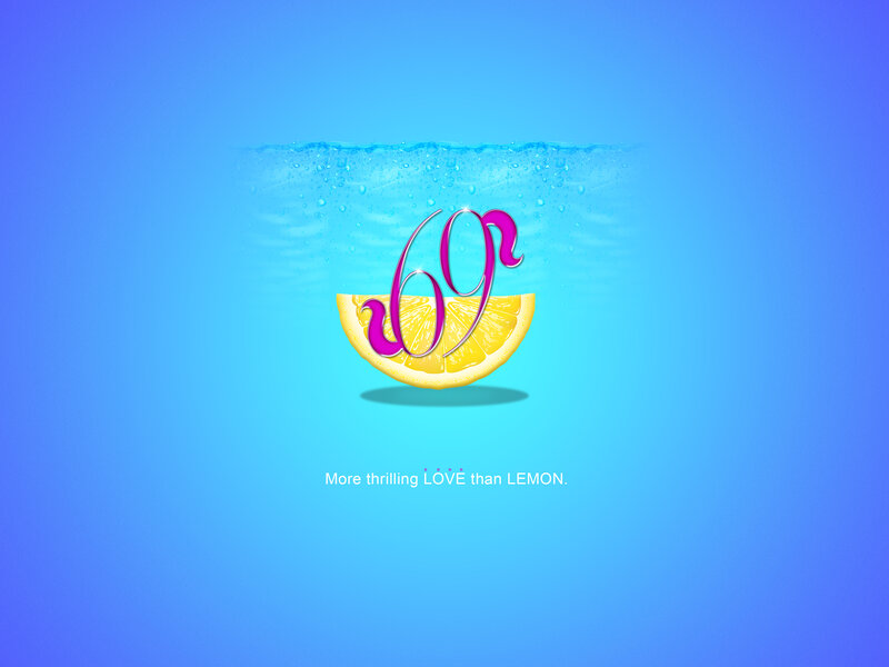 Lemon Slice with Text