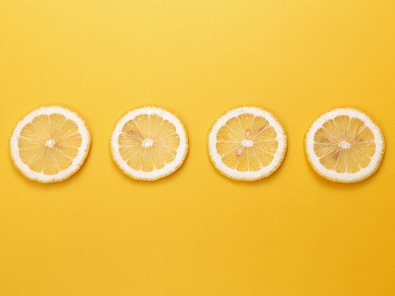 Lemon Slices in a Row