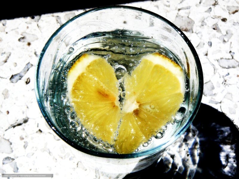 Lemon Slices in Water — Yellow, Refreshing, Afternoon