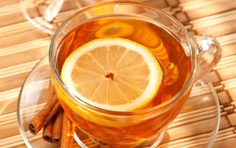 lemon tea with cinnamon