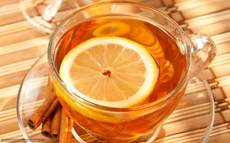 lemon tea with cinnamon
