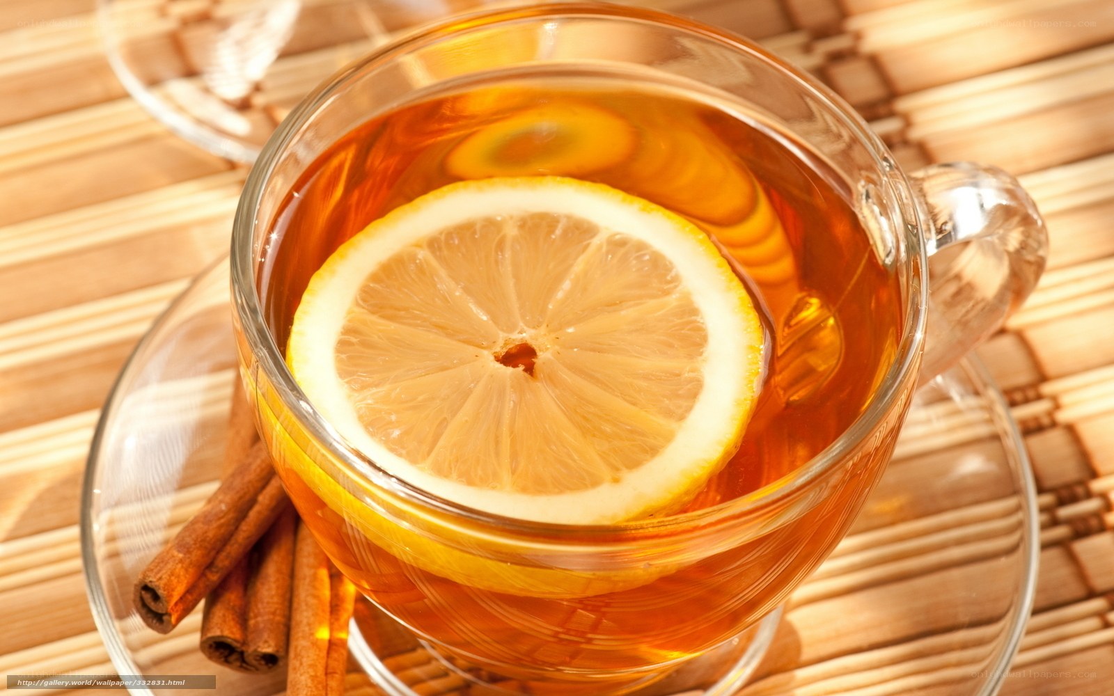 lemon tea with cinnamon