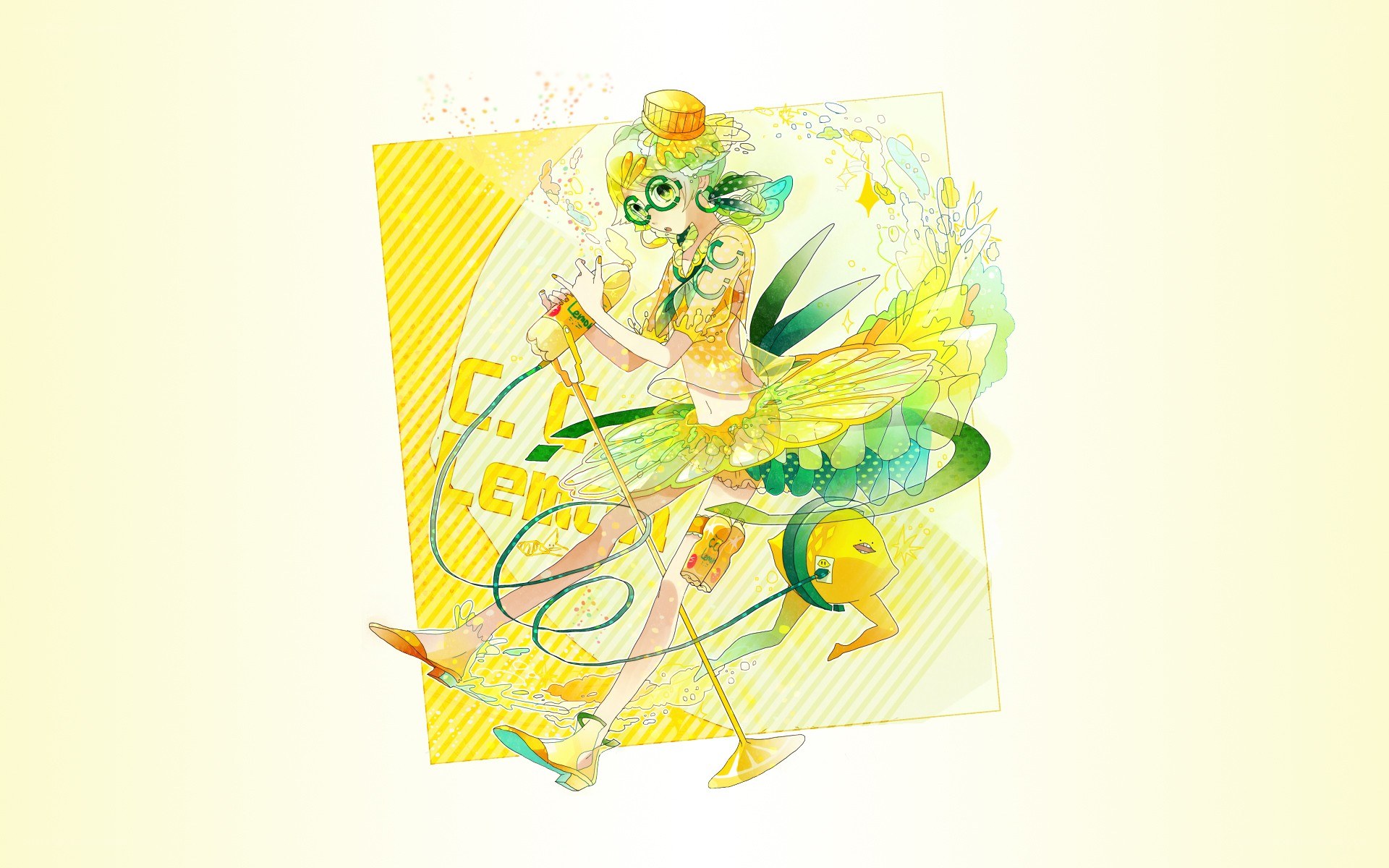 lemon-themed anime character art