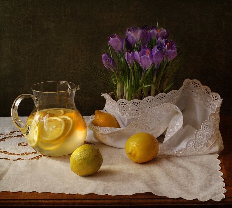 Lemon Water and Crocuses