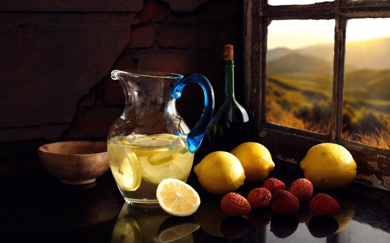 Lemon Water Pitcher