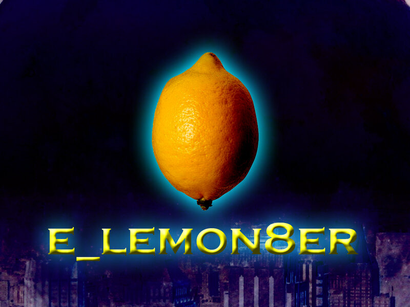 lemon with glowing effect