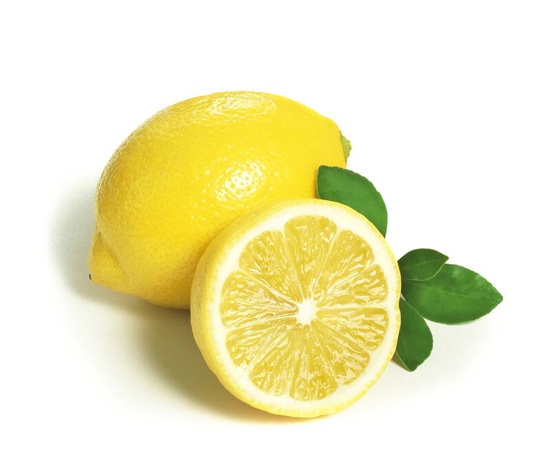 Lemon with Leaves