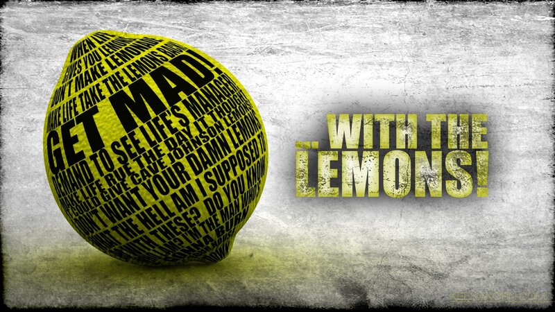 Lemon with Text