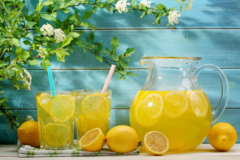 Lemonade in Glassware