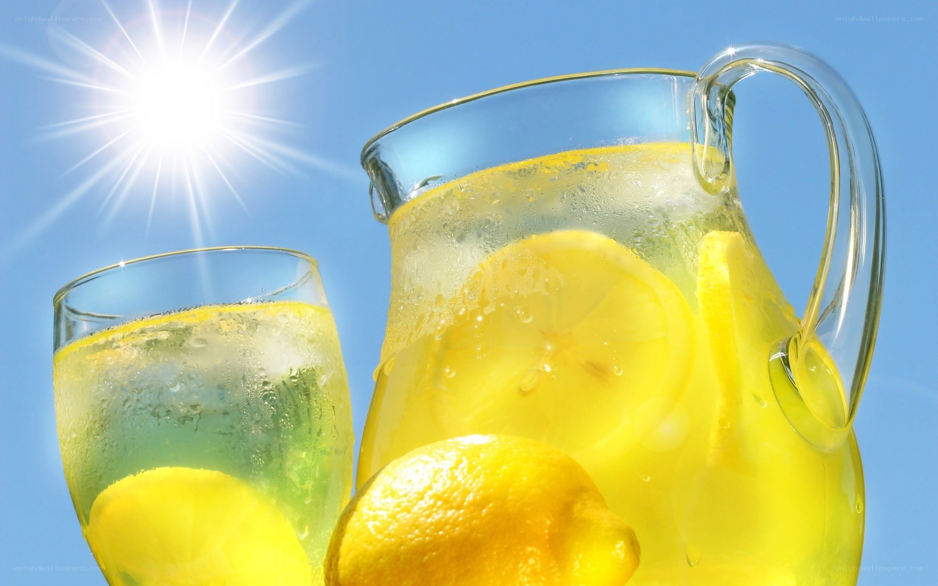 lemonade on a sunny day
