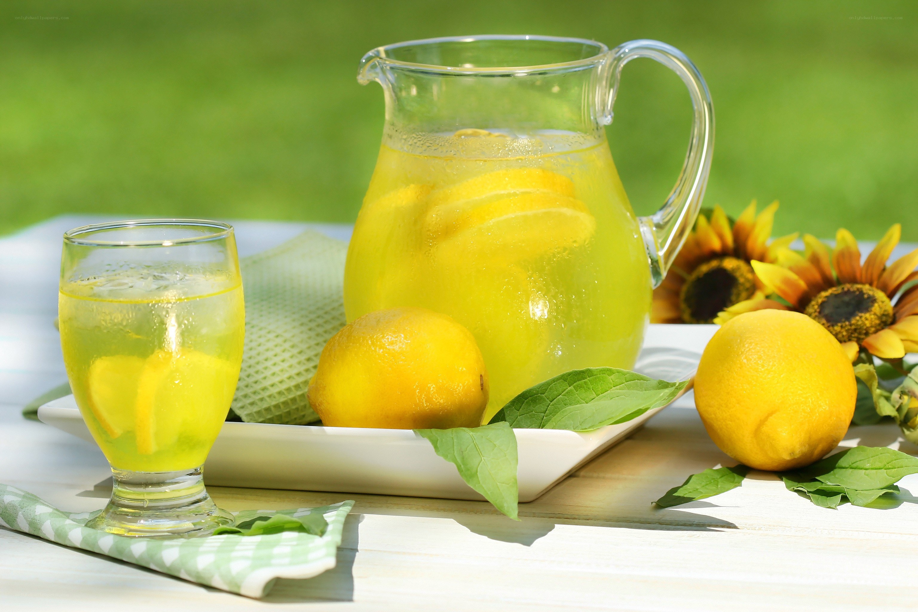 Lemonade on a sunny day