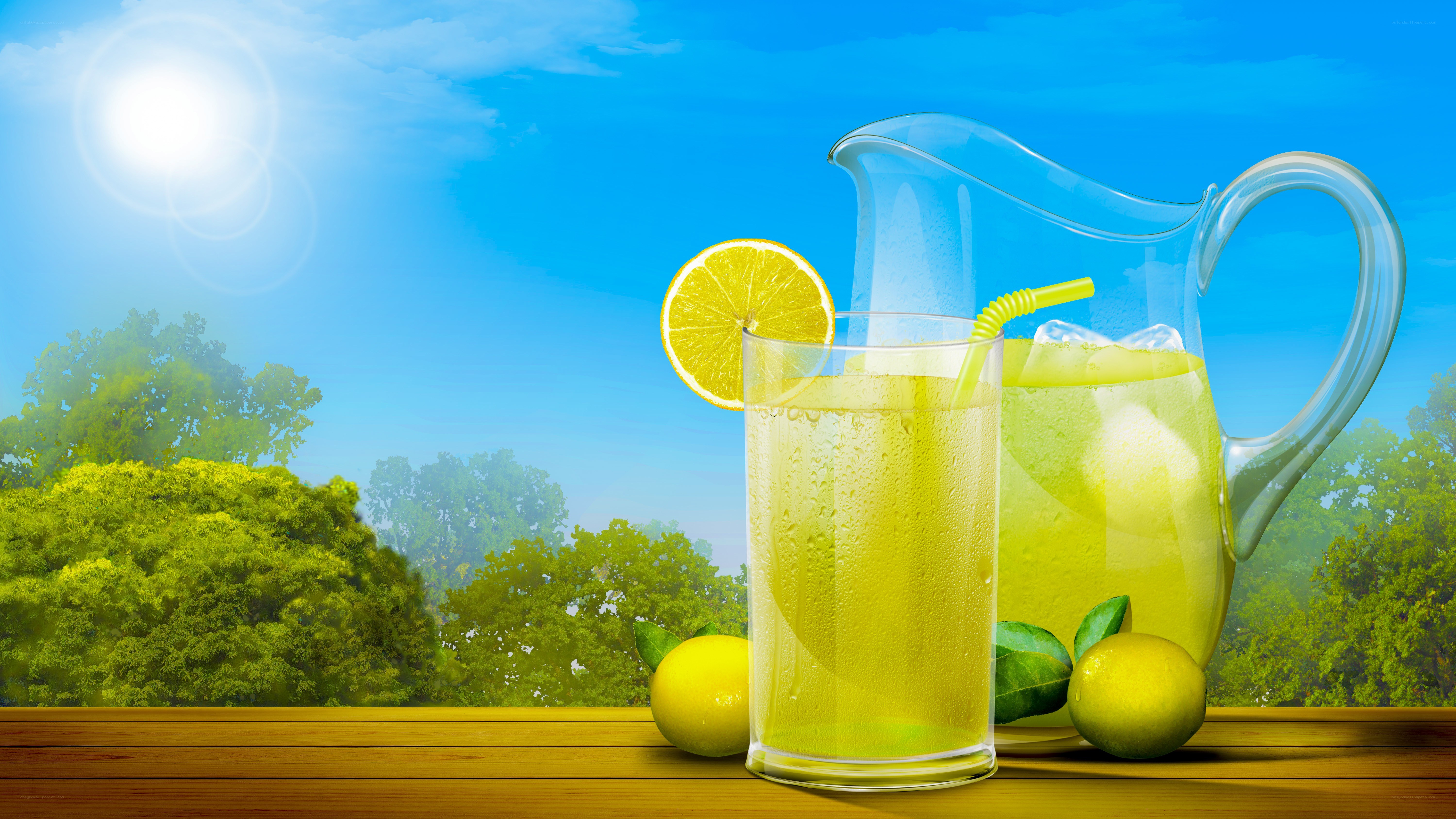 Lemonade on a sunny day