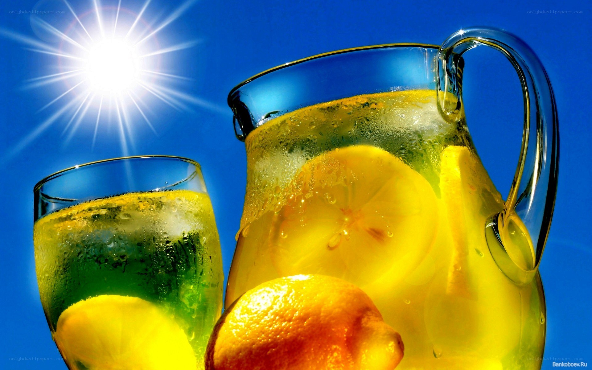 lemonade on a sunny day