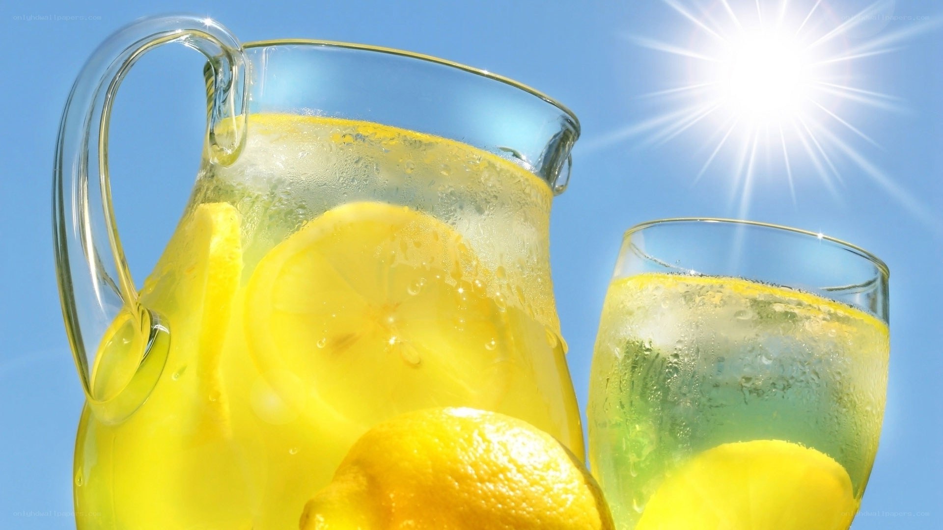 lemonade on a sunny day