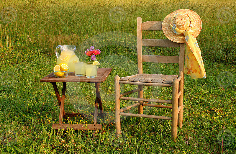 Lemonade Setup in Field