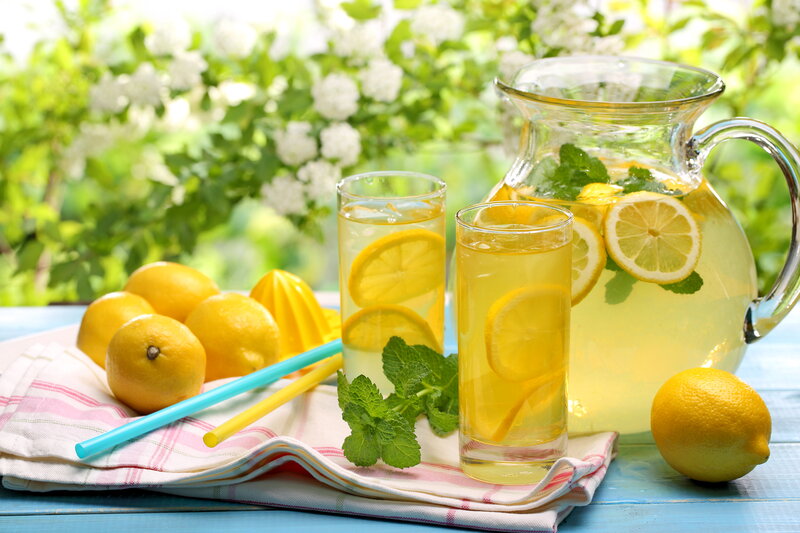 Lemonade with Lemons — Yellow, Refreshing, Summer