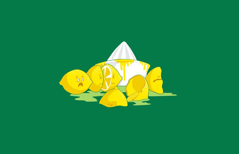lemons being squeezed