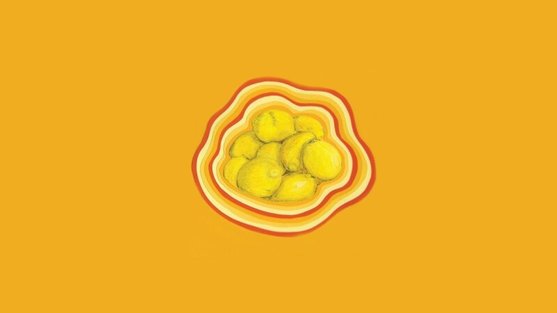 Lemons in a Bowl — Yellow, Calm