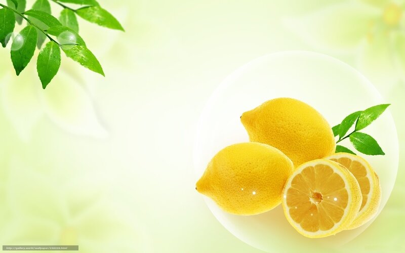 lemons on a white plate