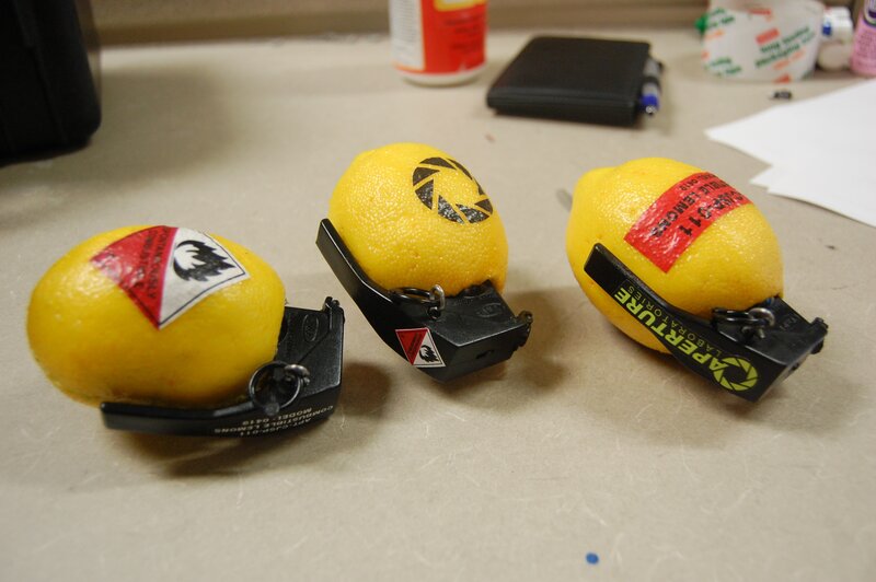Lemons with Grenade Handles