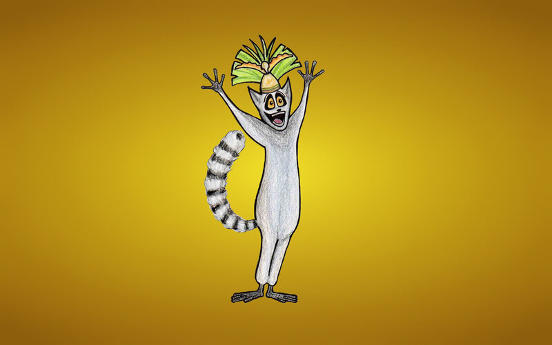Lemur Character Standing